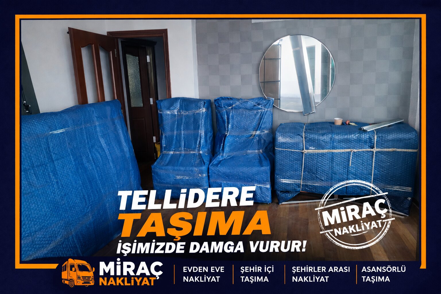 Adana Tellidere Mahallesi Evden Eve Nakliyat Çalışmamıze